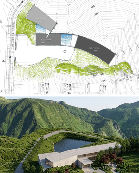 A1-1 基地配置圖與建築示意圖
